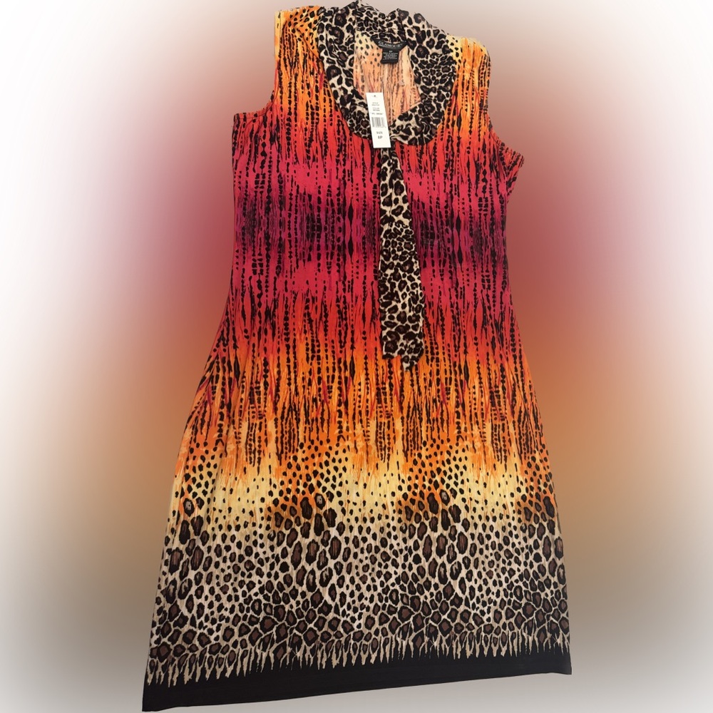 Glamour Animal Print Dress New With Tags